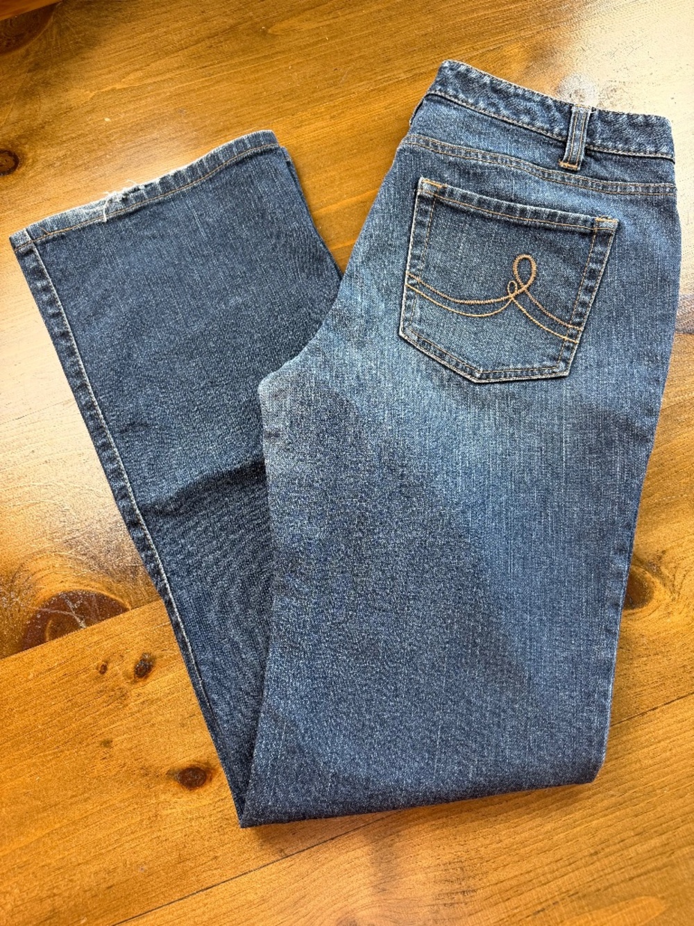 LOFT Ann Taylor Curvy Bootcut Jeans Women's Size 8 / 29 Stretch Denim